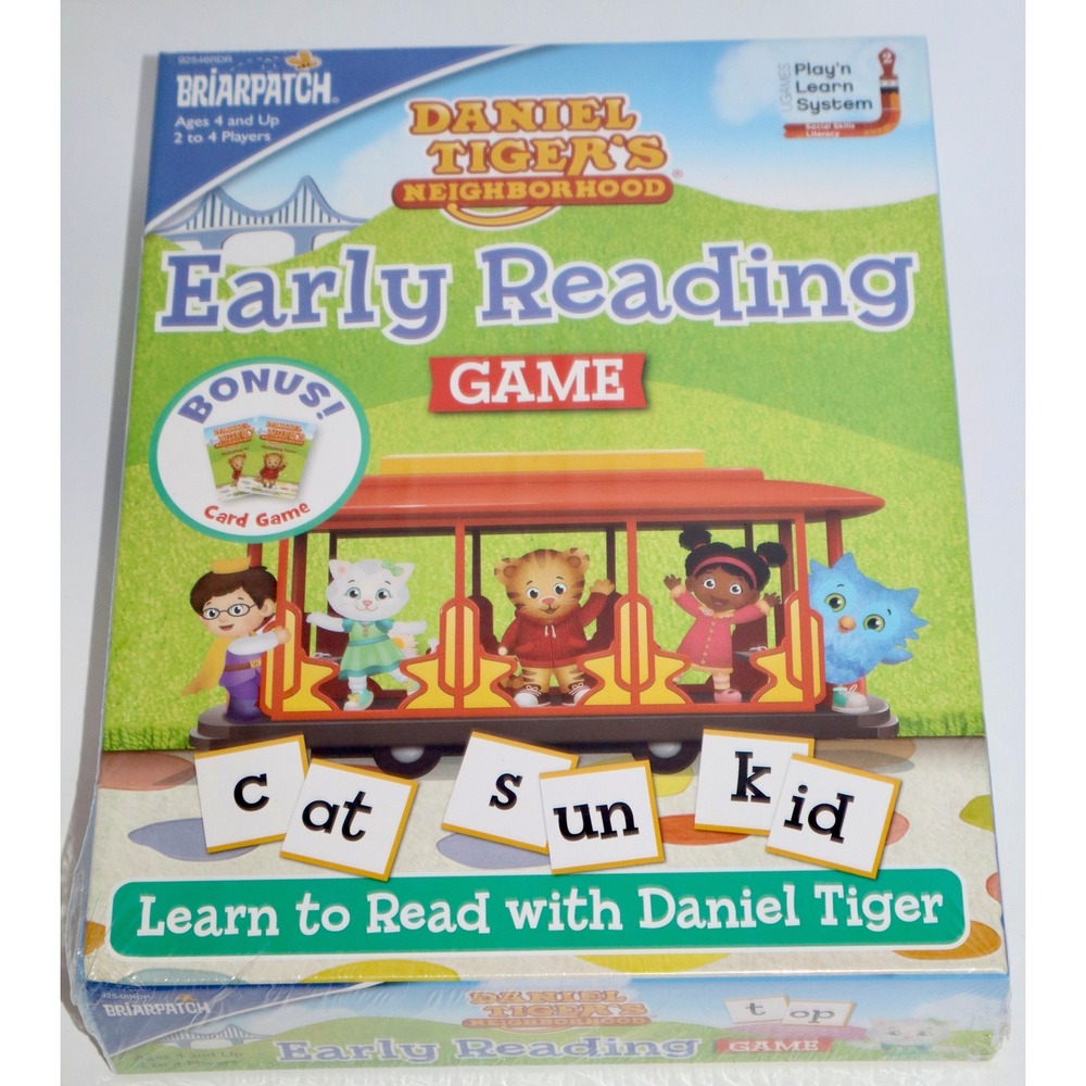 Daniel Tiger Neighborhood Early Reading Game Briarpatch PBS Kids New 92546RDR